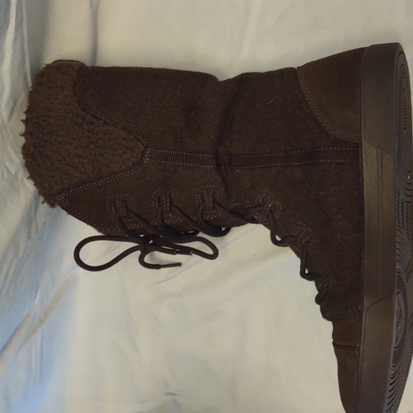 Etnies Brown Leather lace up boots Size 11 Medium - Picture 9 of 12